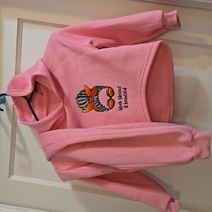 Toddler girl hoodie set pink size 5/6